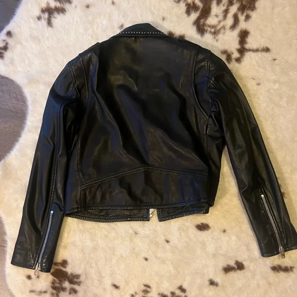 IRO Blondie Studded Leather Biker Jacket - Picture 4 of 5